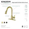 Gourmetier LS8723CTL Continental Single-Handle Pull-Down Kitchen Faucet, Brass LS8723CTL